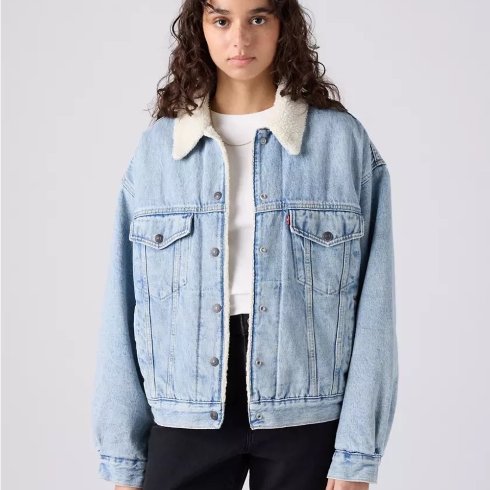 Levi Sherpa Collar Denim Jacket - Women's